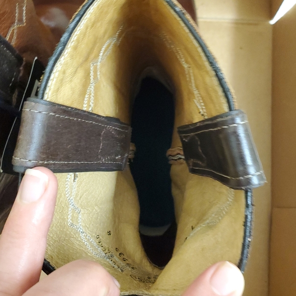New with tags and box rare vintage real leather Justin boots size 7 D - Picture 8 of 12